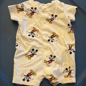 Disney Mickey Mouse Bodysuit - White, Red, and Yellow
